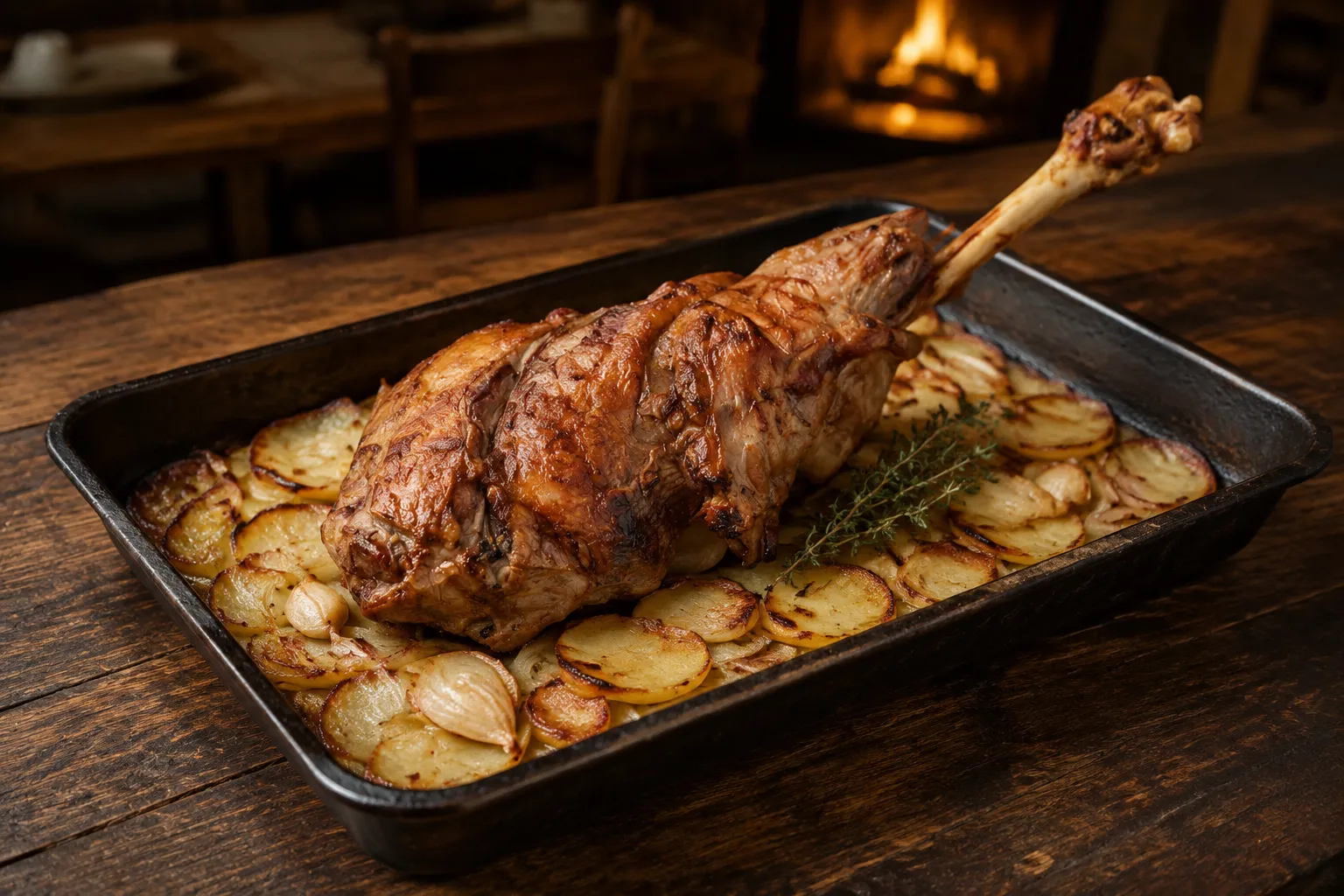 Cordero al horno