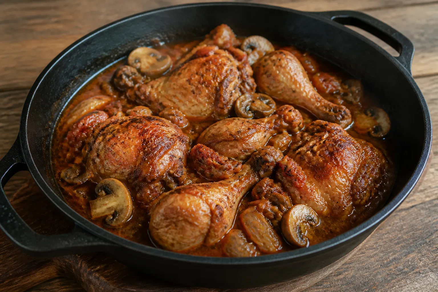Imagen de la receta Pollo a la cazadora