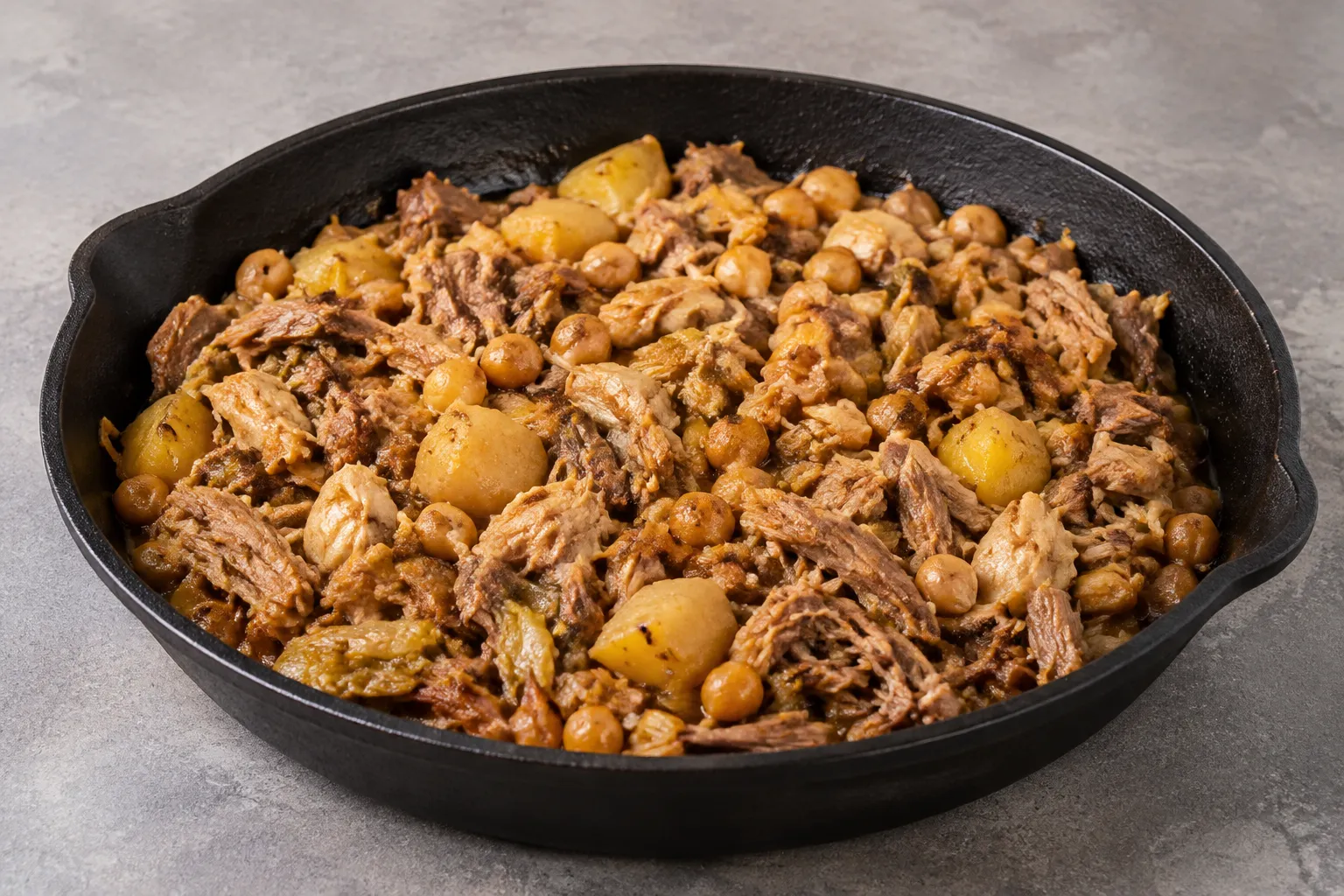 Ropa vieja de cocido gallego