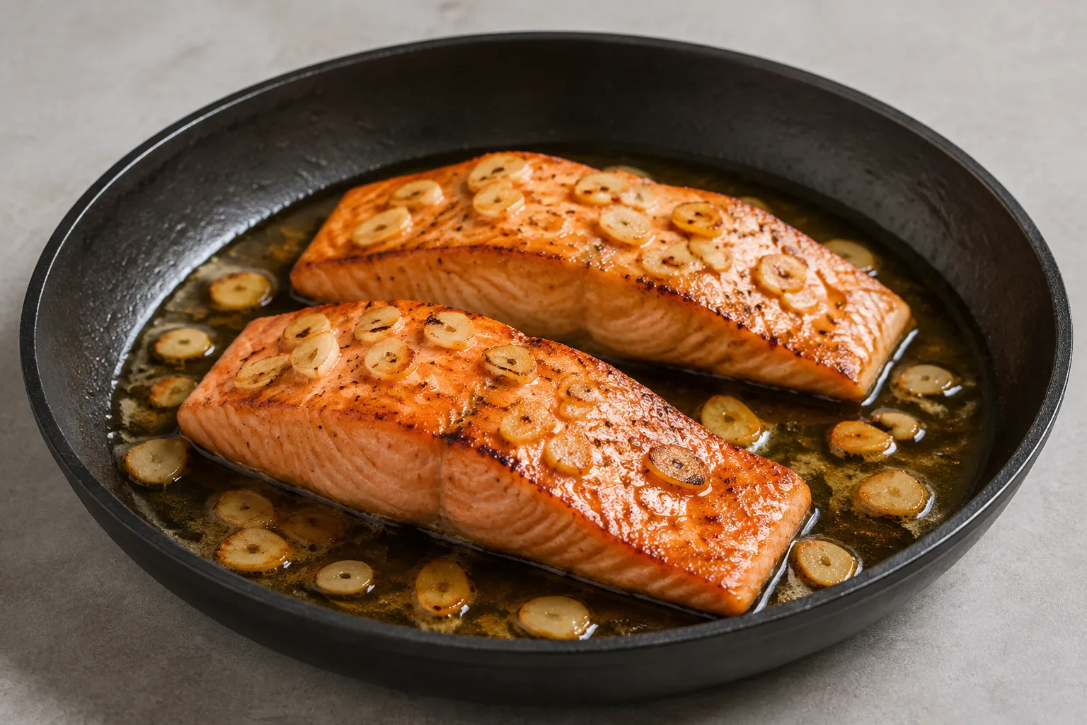 Imagen de la receta Salmón al ajillo