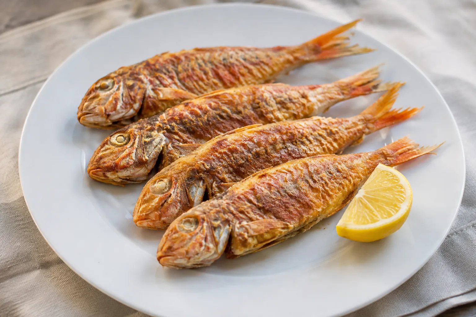 Salmonete frito