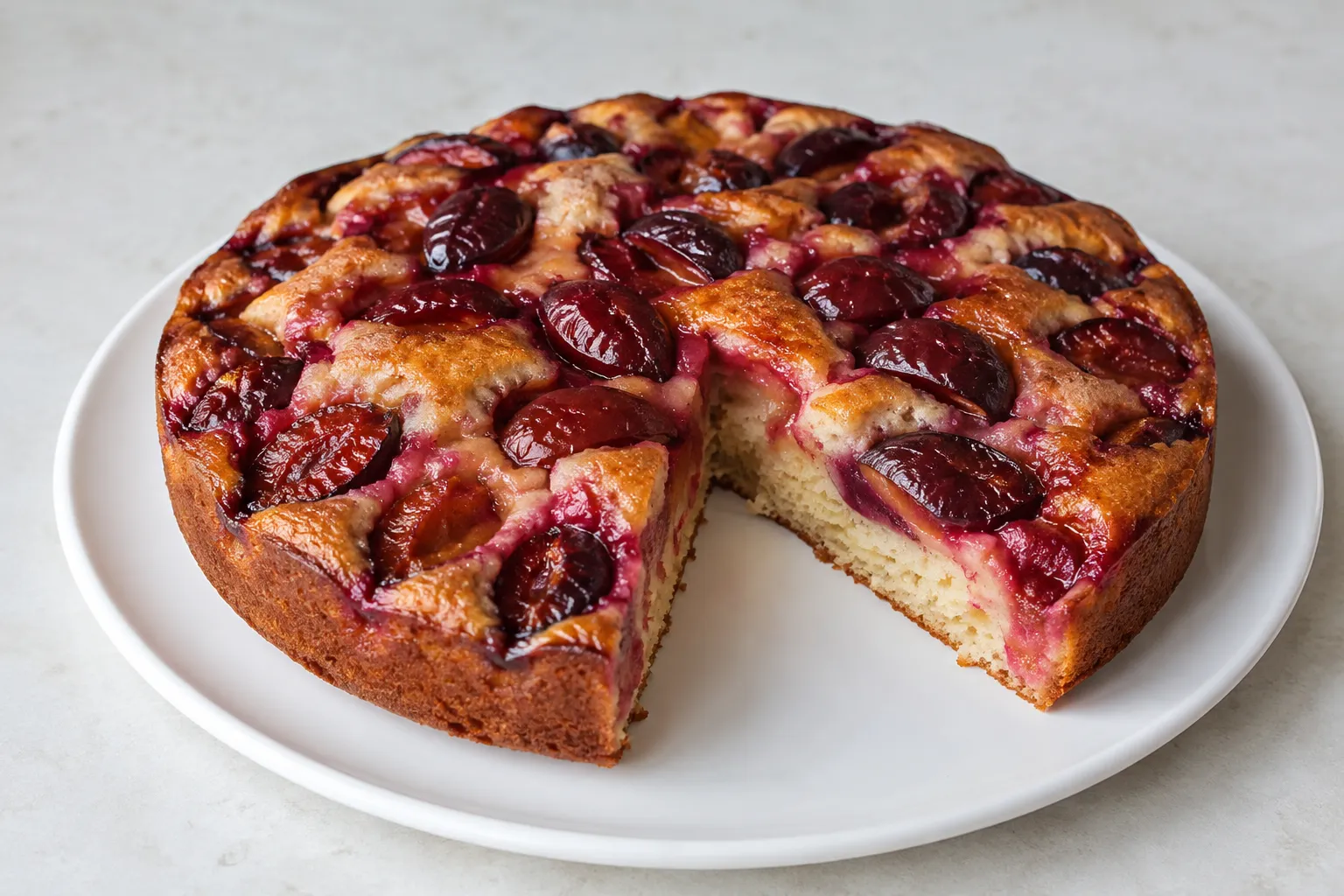 Tarta de ameixas (ciruelas)