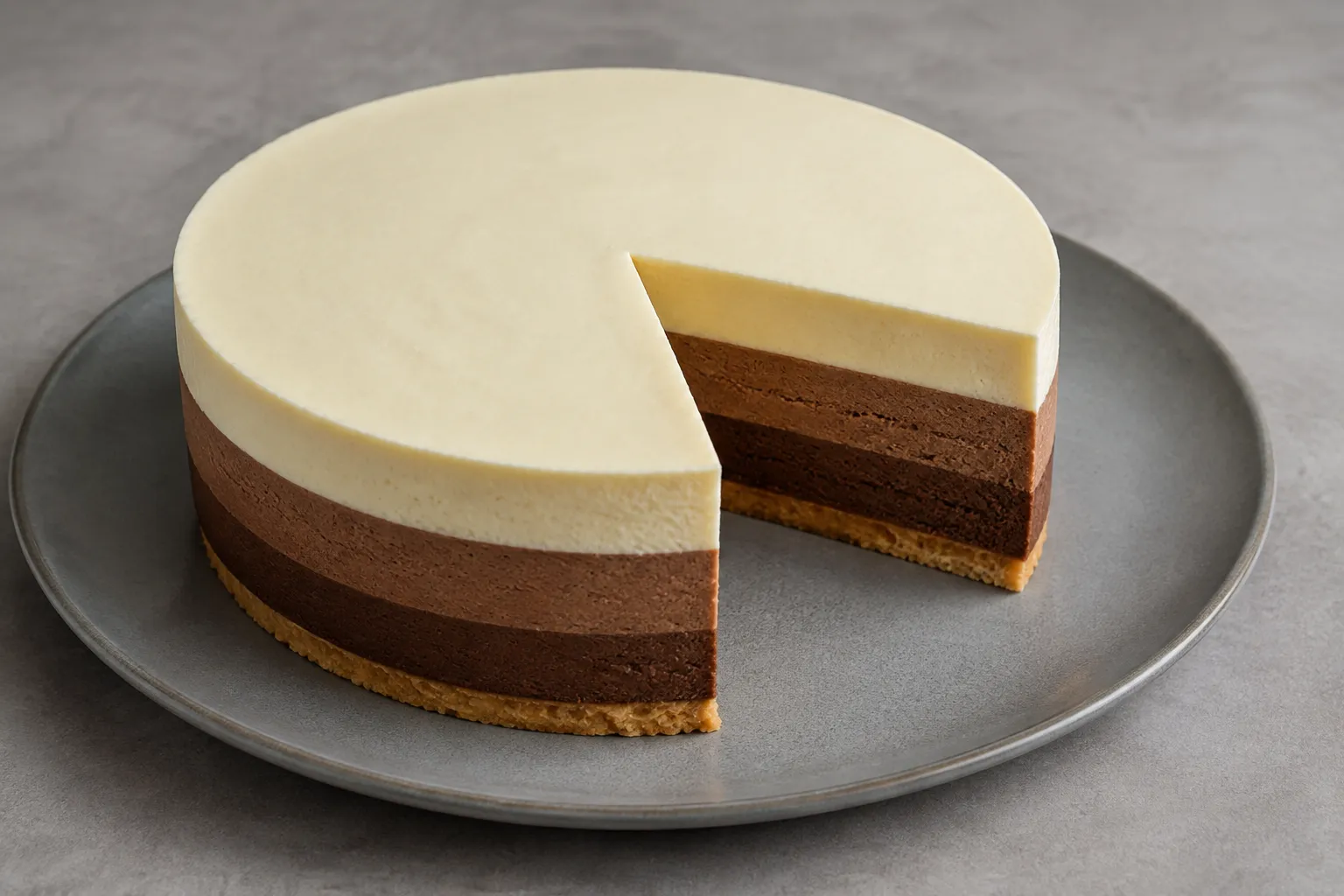 Tarta tres chocolates