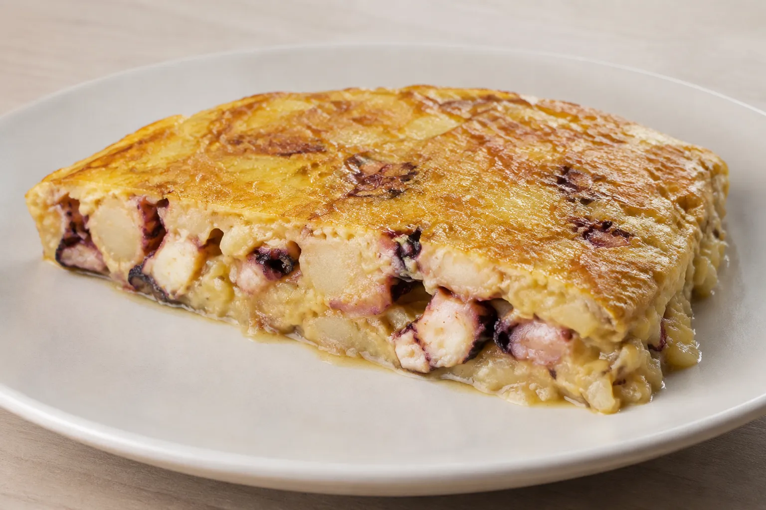 Imagen de la receta Tortilla de patatas con pulpo