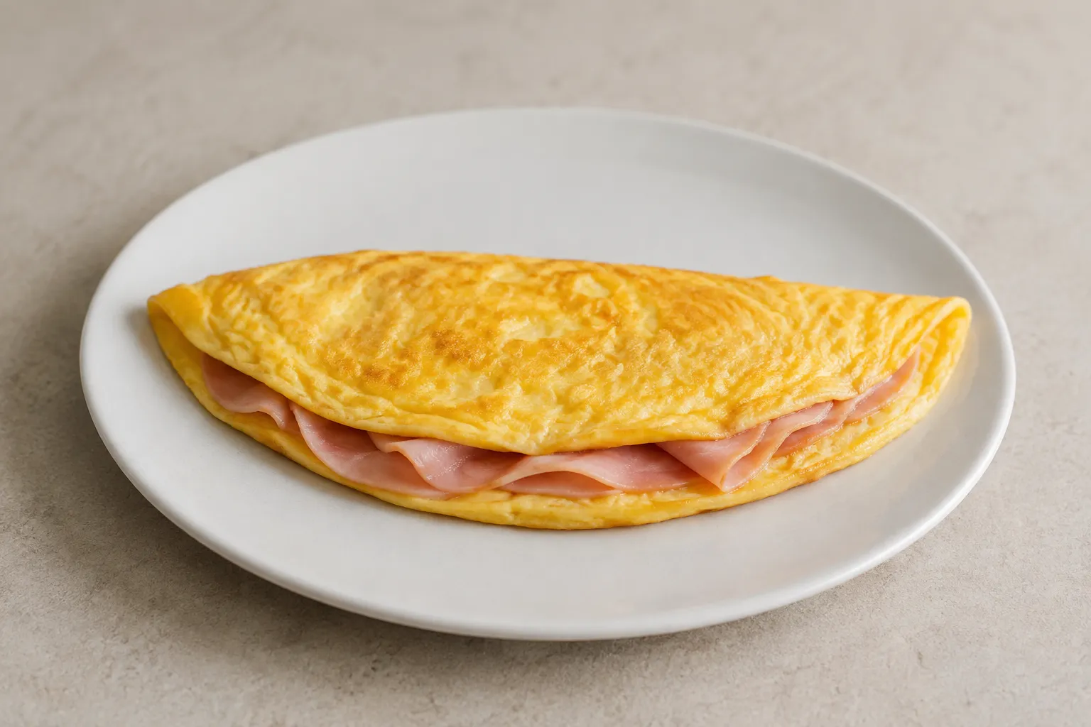 Imagen de la receta Tortilla francesa con jamón