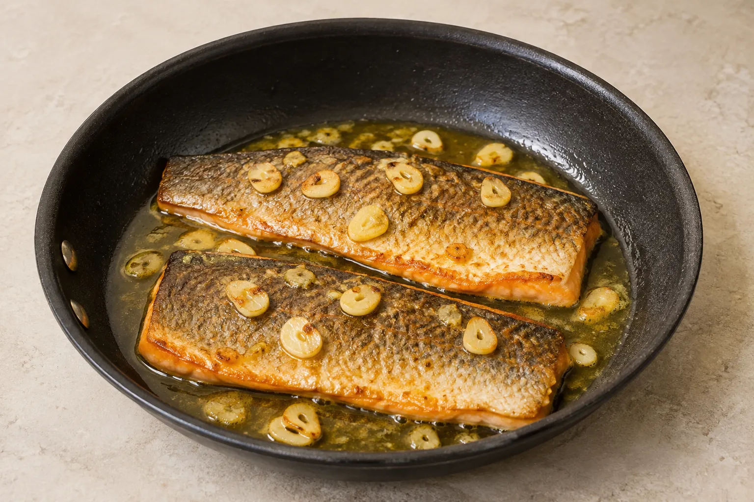 Imagen de la receta Trucha al ajillo