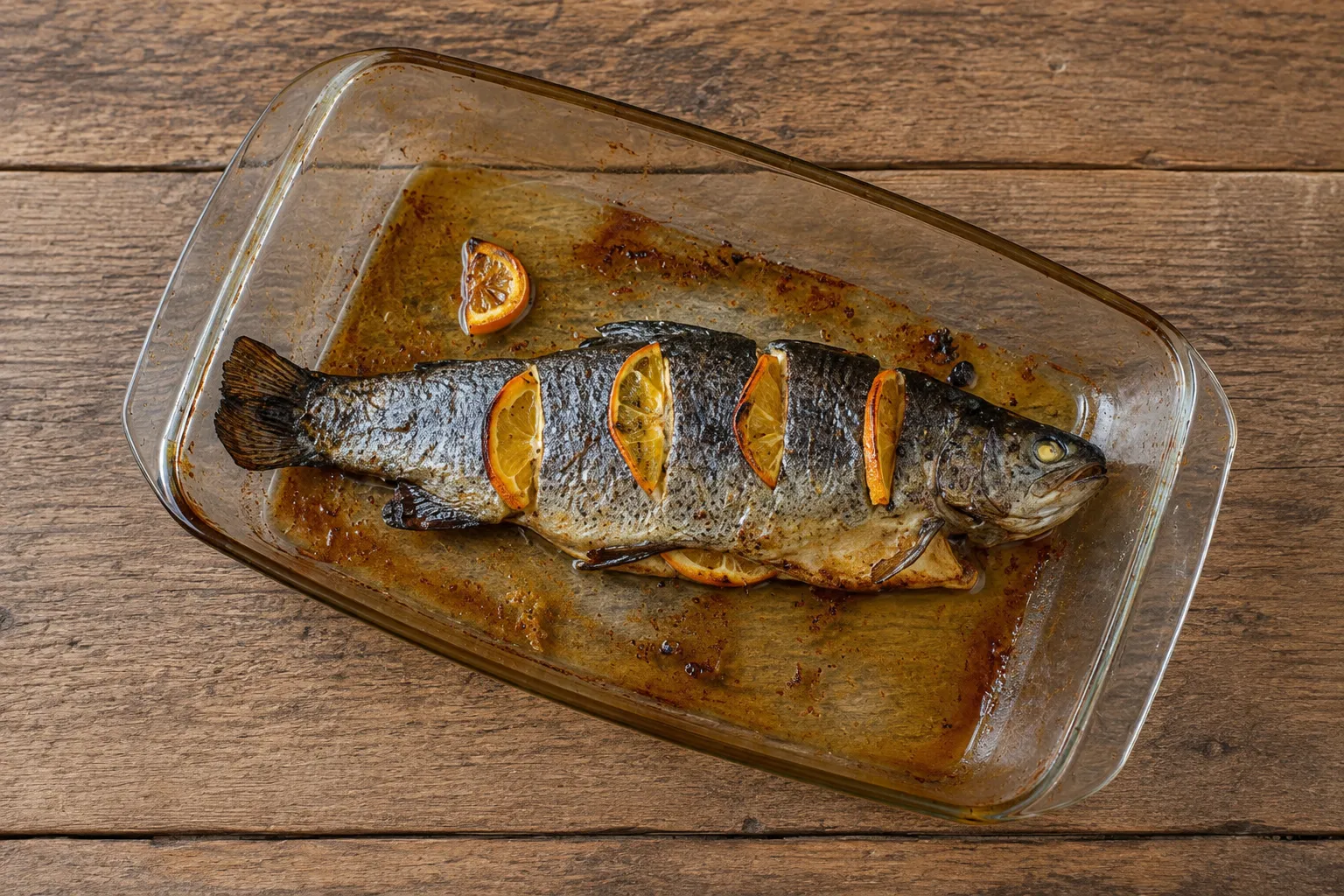 Trucha al horno