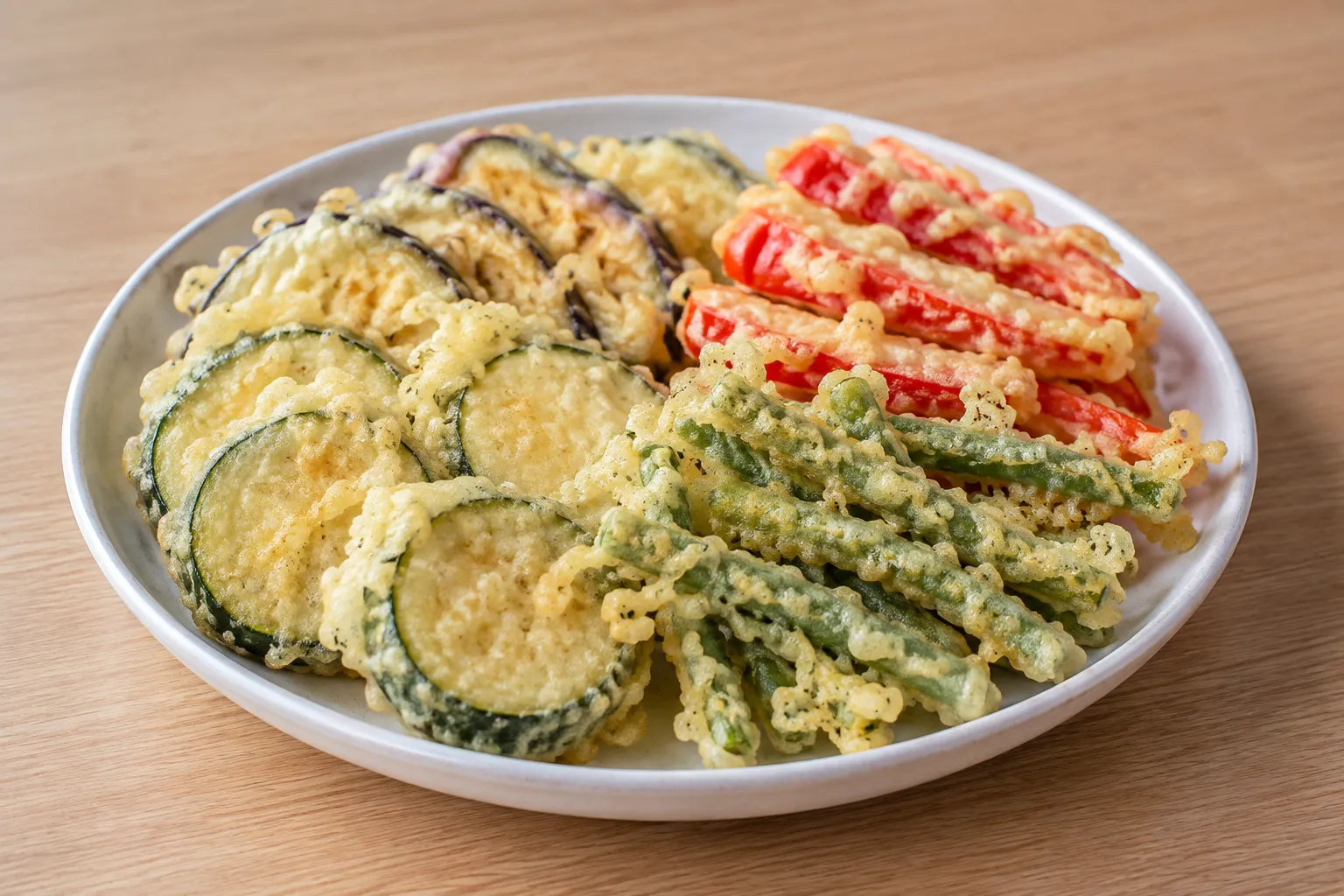 Verduras en tempura
