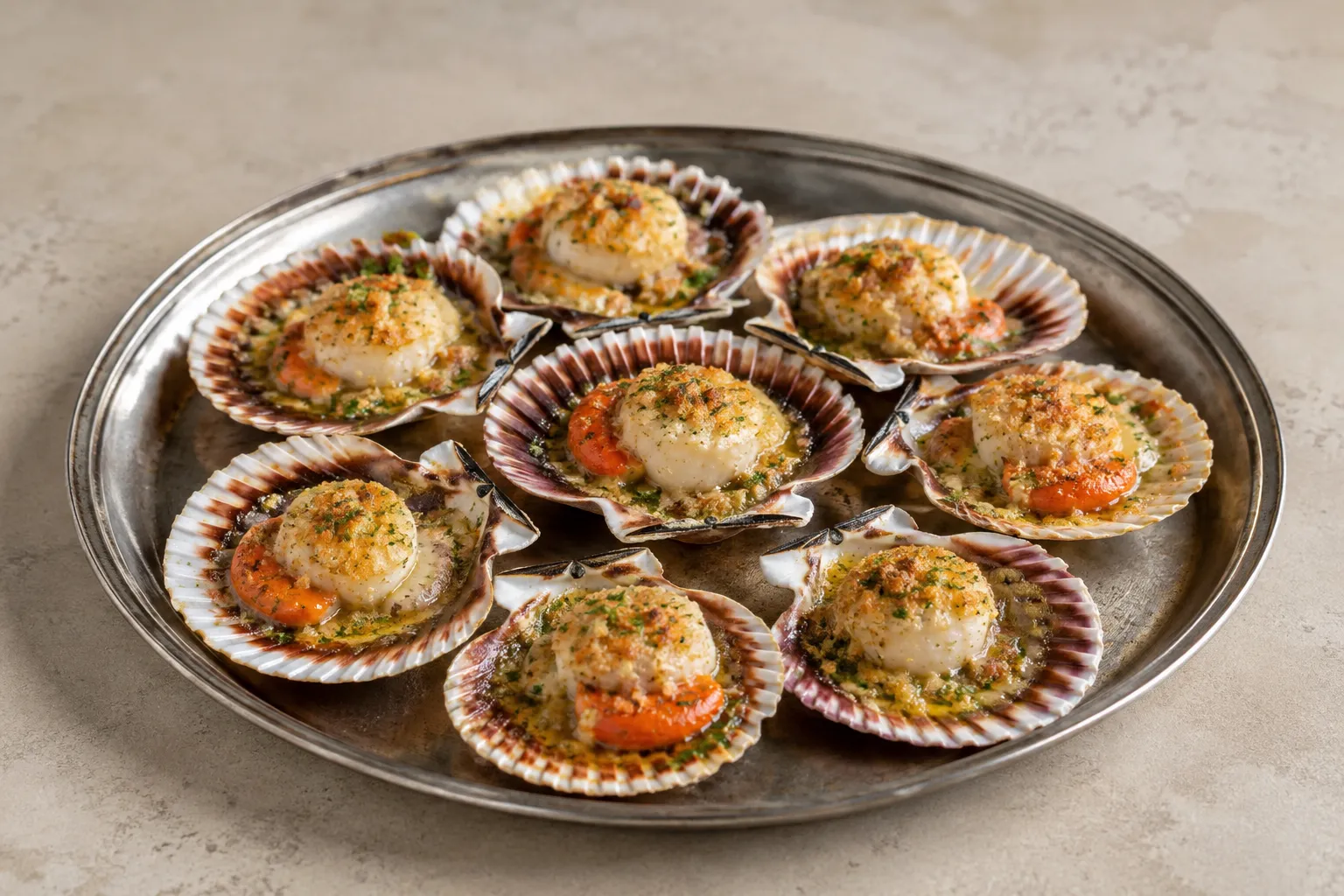 Zamburiñas al horno