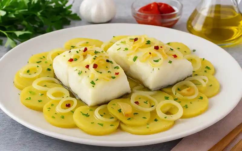 bacalao al horno con patatas