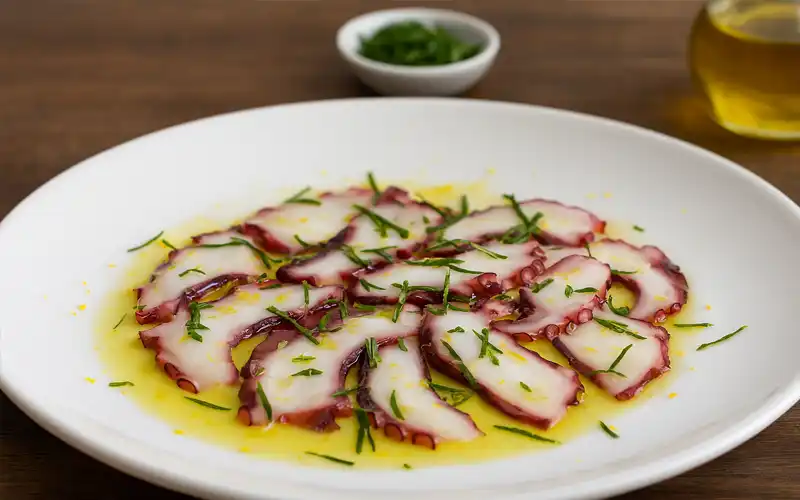 carpaccio de pulpo