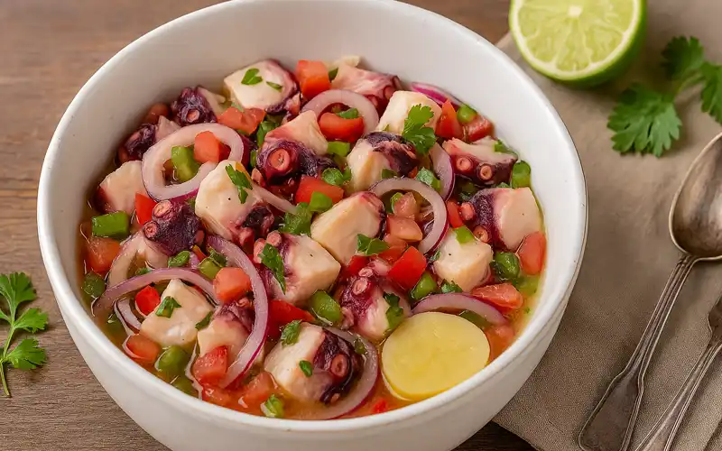 Pulpo en ceviche