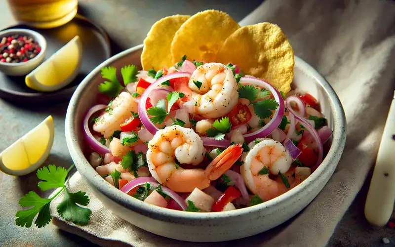 Langostinos en ceviche