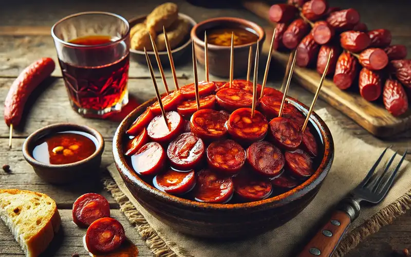 Chorizo a la sidra