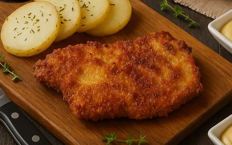 Chuletas de ternera empanadas