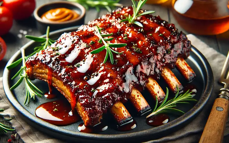 Costillas de cerdo a la barbacoa