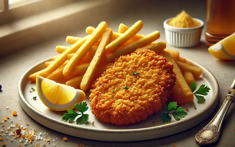 Milanesas de pollo empanadas