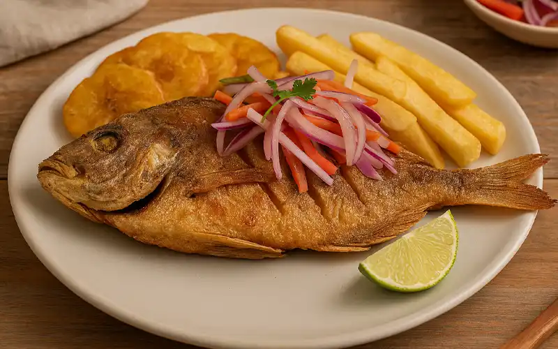 Palometa frita
