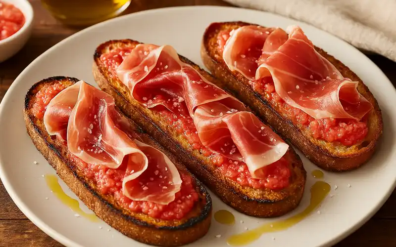 Pan con tomate y jamon iberico