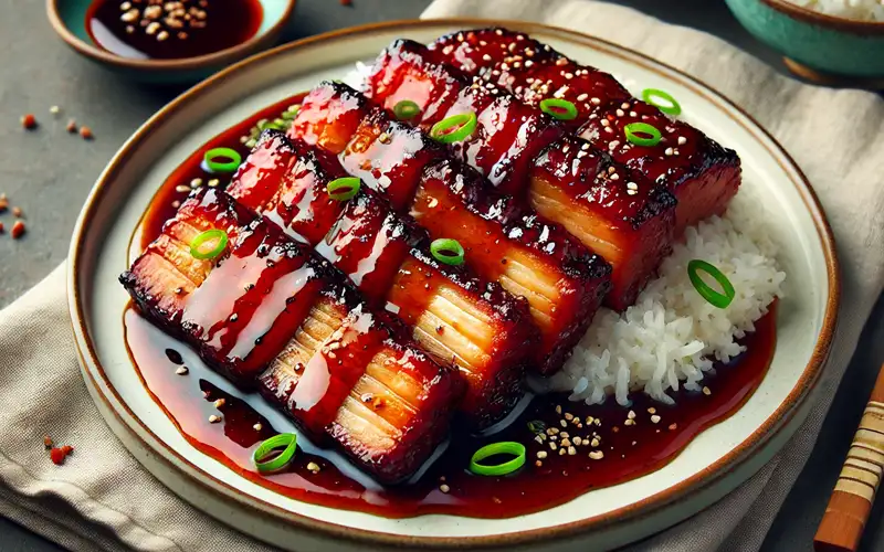 Panceta al estilo oriental (char siu)