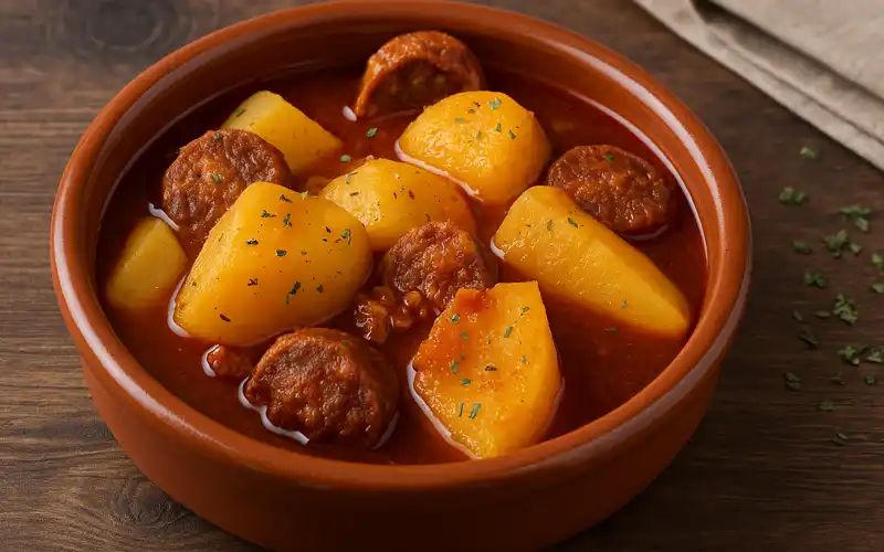 Patatas a la riojana con chorizo