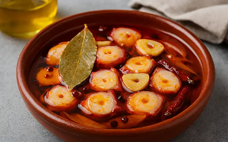 pulpo en escabeche
