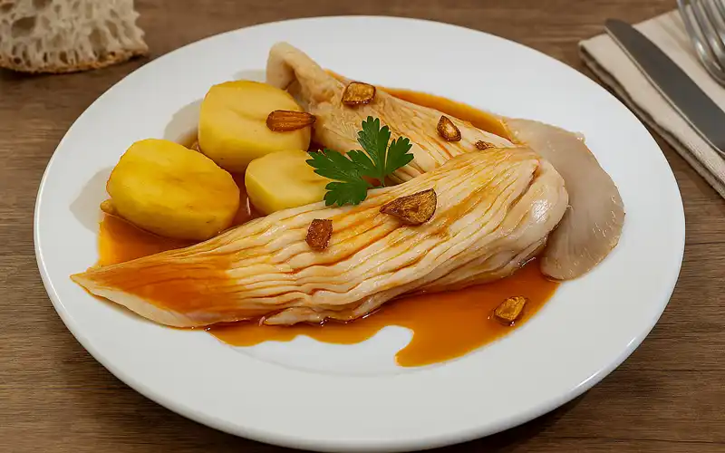 Raya a la gallega con ajada