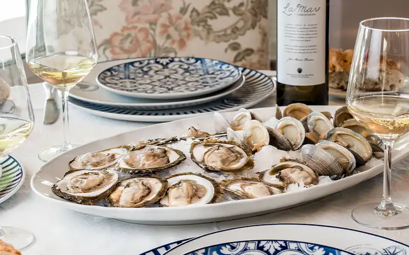 Ostras en Porto dos barcos