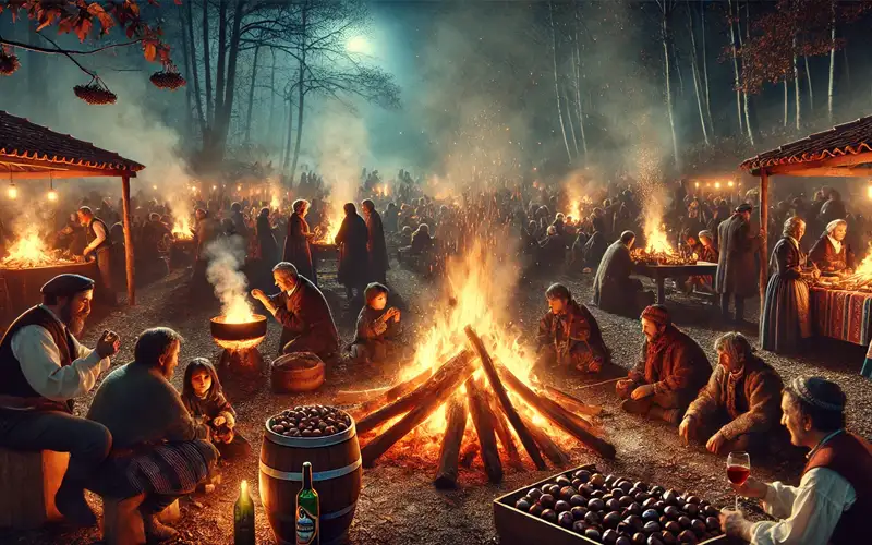 magosto tradicional gallego