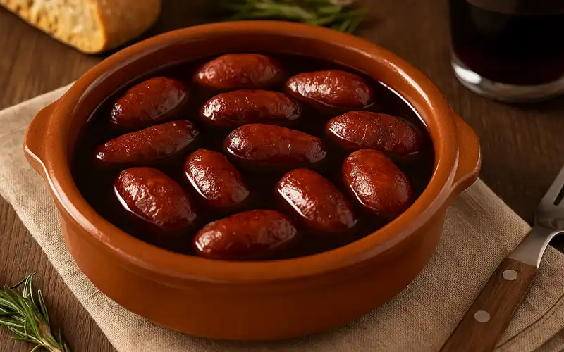 receta de chorizo al vino