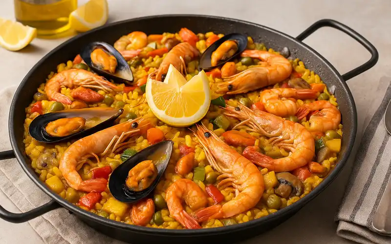 Paella de marisco