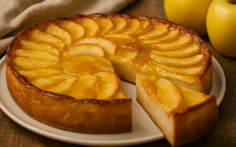 Tarta de manzana casera